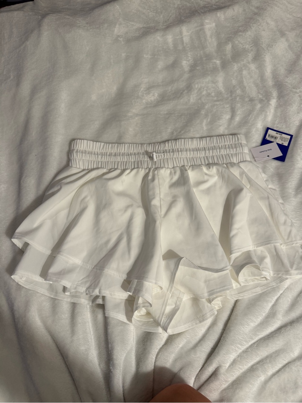 JoyLab White Layered Ruffle Skort